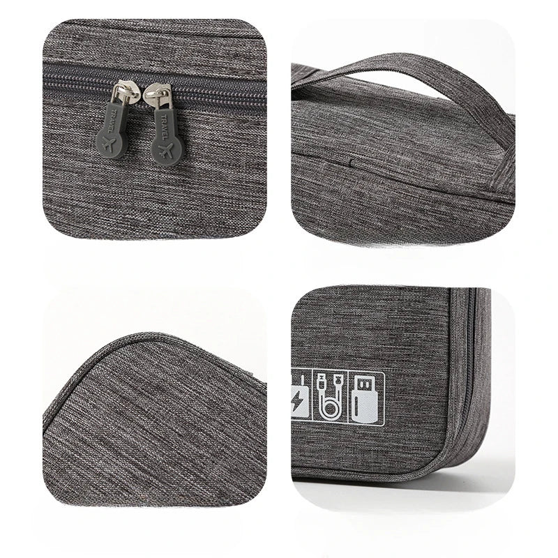 Large Travel Cable Storage Bag - Waterproof