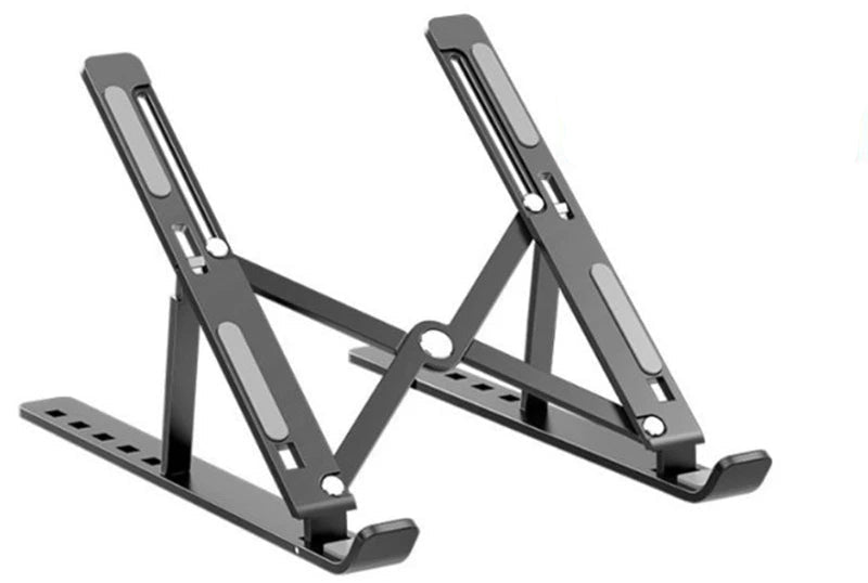 Adjustable Aluminum Laptop Stand – Foldable, Portable, Non-Slip Holder