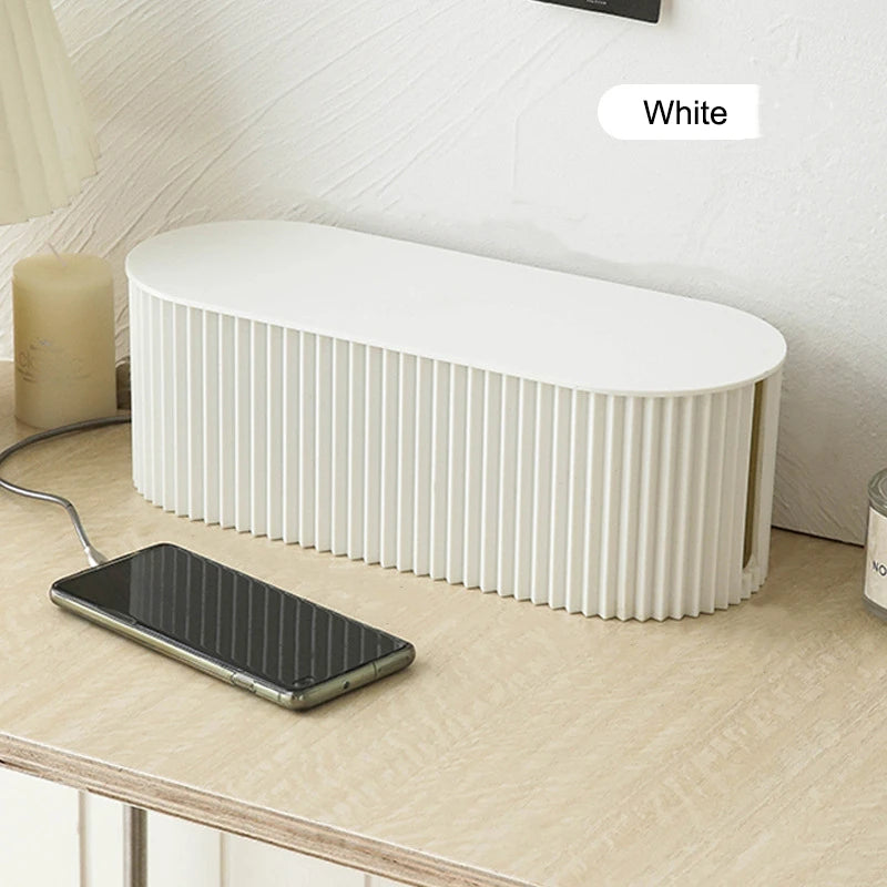 Large Capacity Wire Storage Box – Cable Organizer & Router Holder