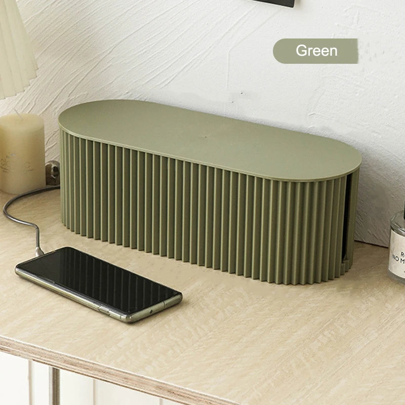 Large Capacity Wire Storage Box – Cable Organizer & Router Holder