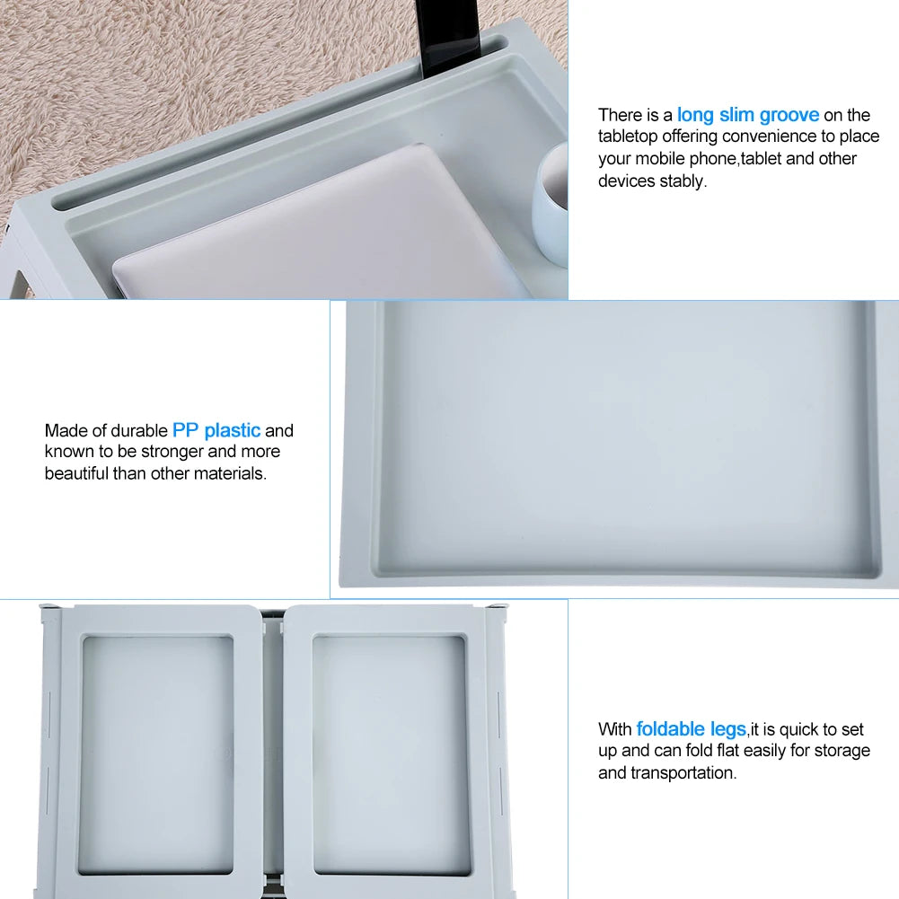 Foldable Bed Table – Portable Laptop Desk & Breakfast Tray