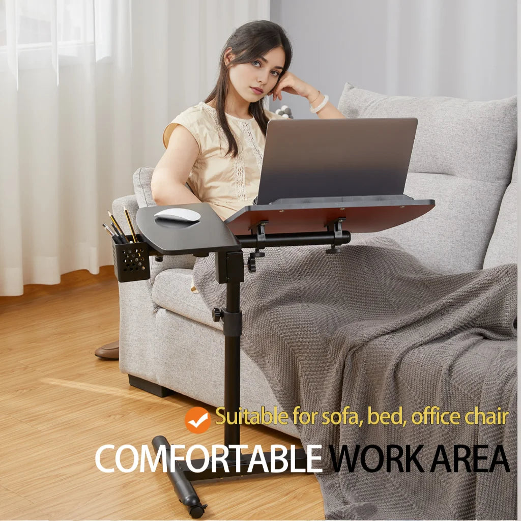 Adjustable Rolling Overbed Table