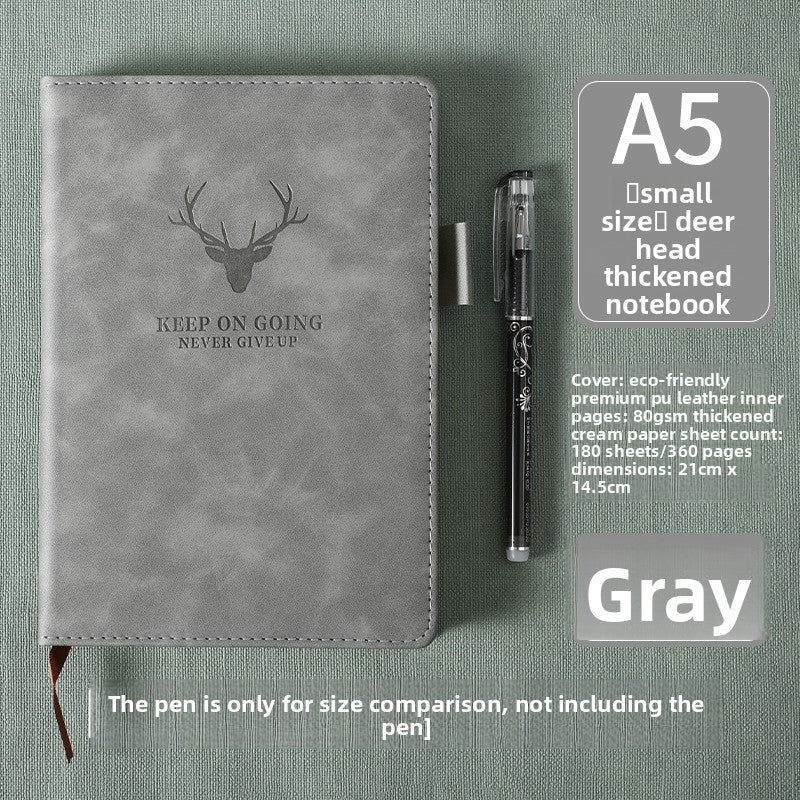 Thick leather-bound notepad Movadek