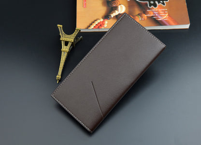 New Men's Wallet Men's Long Wallet Vertical Thin Youth Soft Wallet Multi-card Large Capacity Fashion Suit Bag Movadek