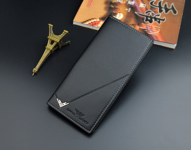 New Men's Wallet Men's Long Wallet Vertical Thin Youth Soft Wallet Multi-card Large Capacity Fashion Suit Bag Movadek