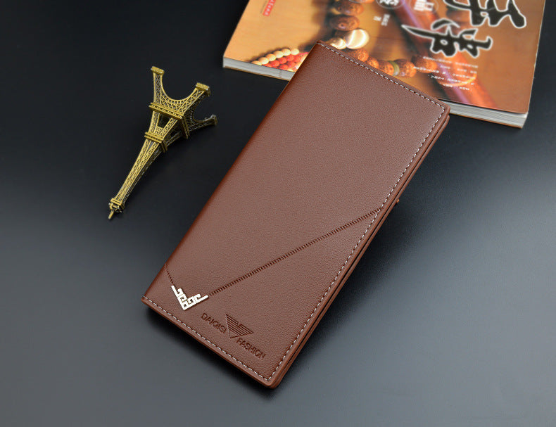New Men's Wallet Men's Long Wallet Vertical Thin Youth Soft Wallet Multi-card Large Capacity Fashion Suit Bag Movadek