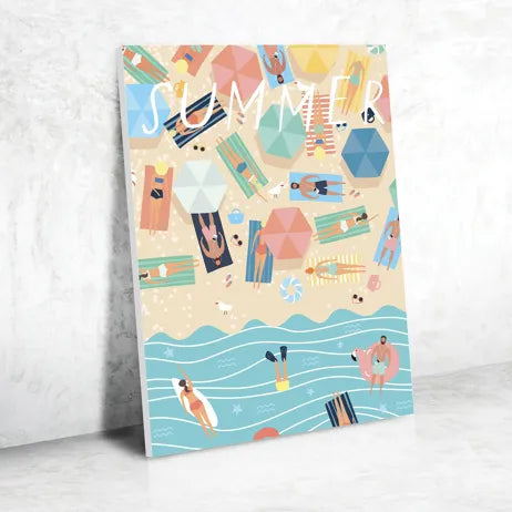 À la plage — Peinture au numéro