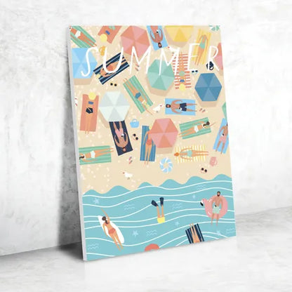 À la plage — Peinture au numéro