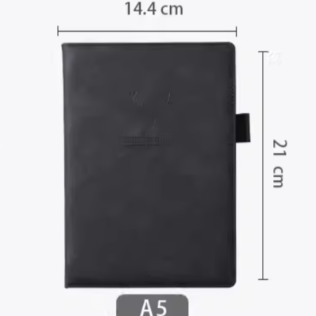 Thick leather-bound notepad Movadek
