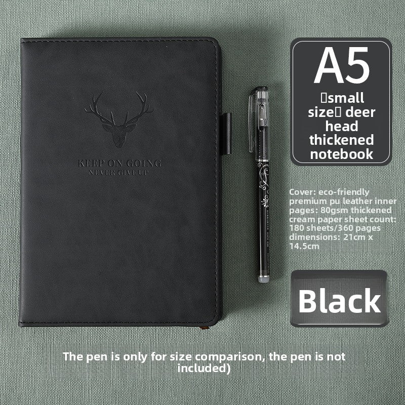 Thick leather-bound notepad Movadek