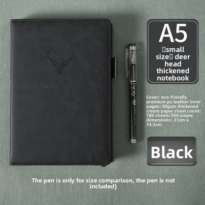 Thick leather-bound notepad Movadek