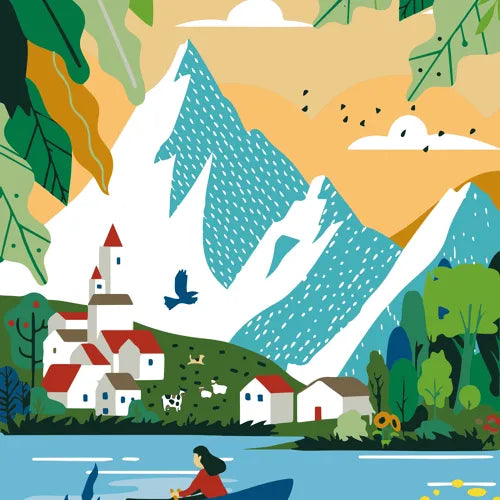 Evasion Alpine — Peinture au numéro