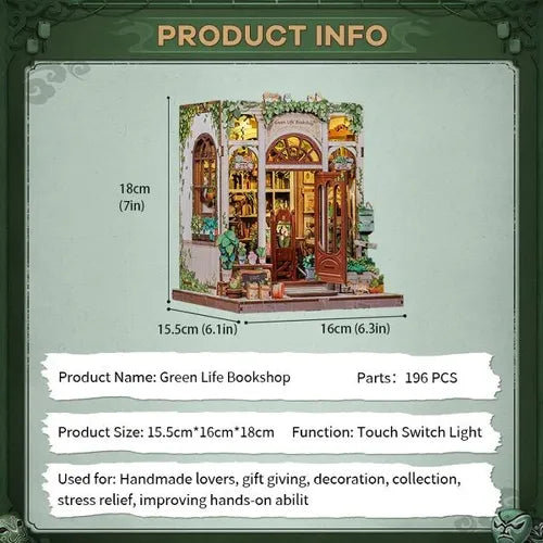 Green Life Bookshop — Kit Book Nook DIY
