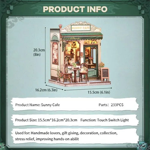 Sunny Café — Kit Book Nook DIY