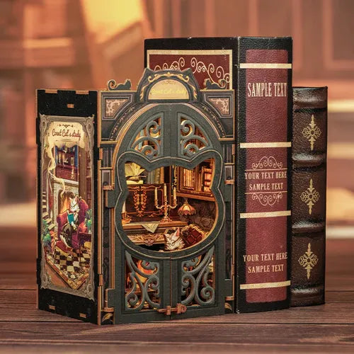 Count Cat's Study — Kit Book Nook DIY