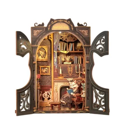 Count Cat's Study — Kit Book Nook DIY