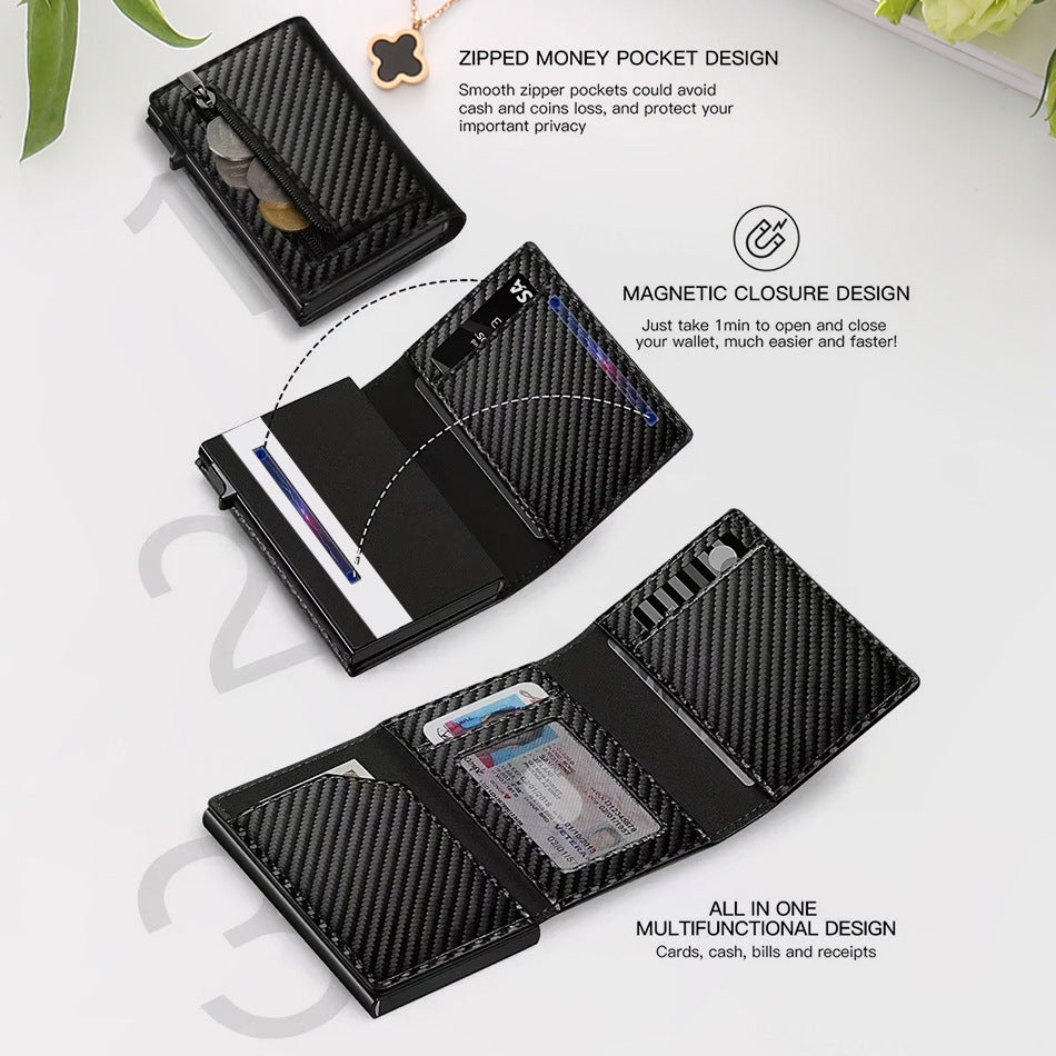 Cross-Border Wallet Card Holder New Men's Wallet Card Holder Integrated Wallet Men's Wallet High-End Menwallet Movadek