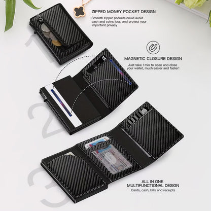 Cross-Border Wallet Card Holder New Men's Wallet Card Holder Integrated Wallet Men's Wallet High-End Menwallet Movadek