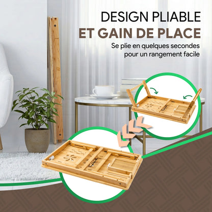 Tiroir coulissant de la table Movadek pour ranger téléphone écouteurs et accessoires