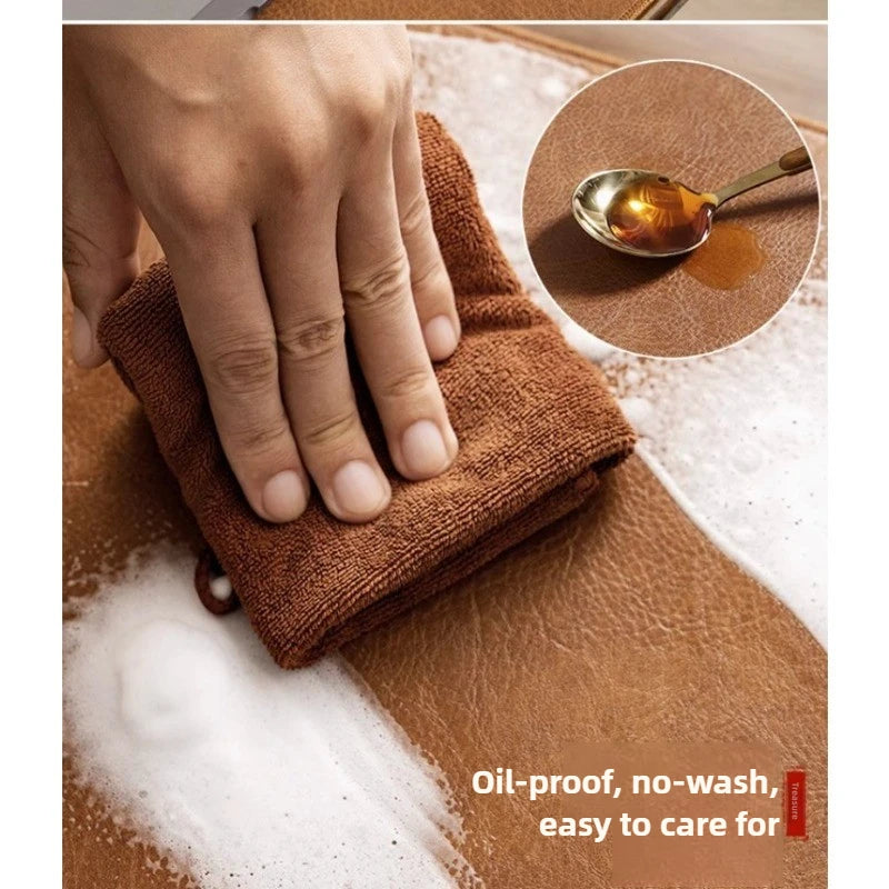 Retro Large Waterproof Mouse Pad – Non-Slip PU Suede Desk Mat