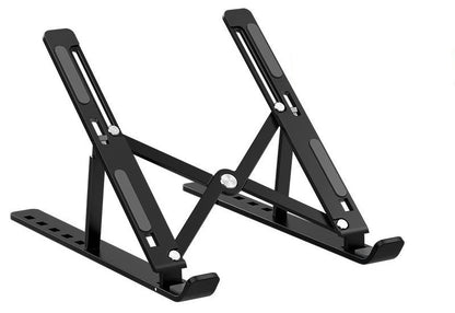 Adjustable Aluminum Laptop Stand – Foldable, Portable, Non-Slip Holder