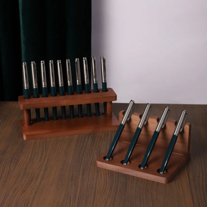 1PC Walnut Wood Multifunction Desk Organizer - Pen Holder, Phone Stand & Storage Solution for Office and School Movadek