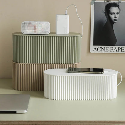Large Capacity Wire Storage Box – Cable Organizer & Router Holder