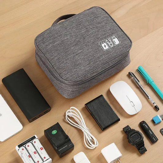 Large Travel Cable Storage Bag - Waterproof