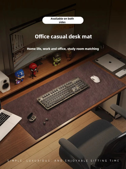 Retro Mousepad Mouse Pad Large Waterproof Non-slip PU Suede Desk Mat Computer Keyboard Desk Pad Mouse Mats Gaming Accessories Movadek
