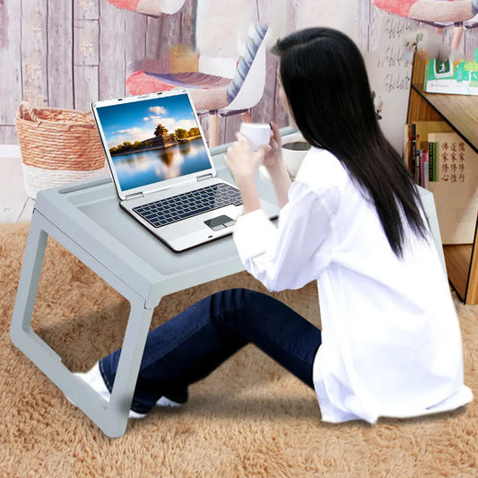 Foldable Bed Table – Portable Laptop Desk & Breakfast Tray