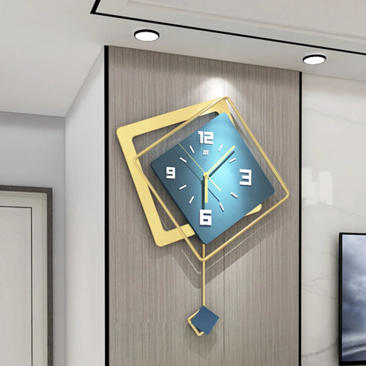 Modern Silent Metal Wall Clock