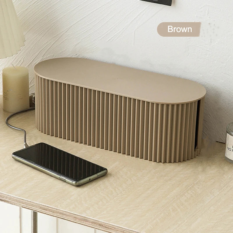 Large Capacity Wire Storage Box – Cable Organizer & Router Holder