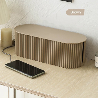 Large Capacity Wire Storage Box – Cable Organizer & Router Holder