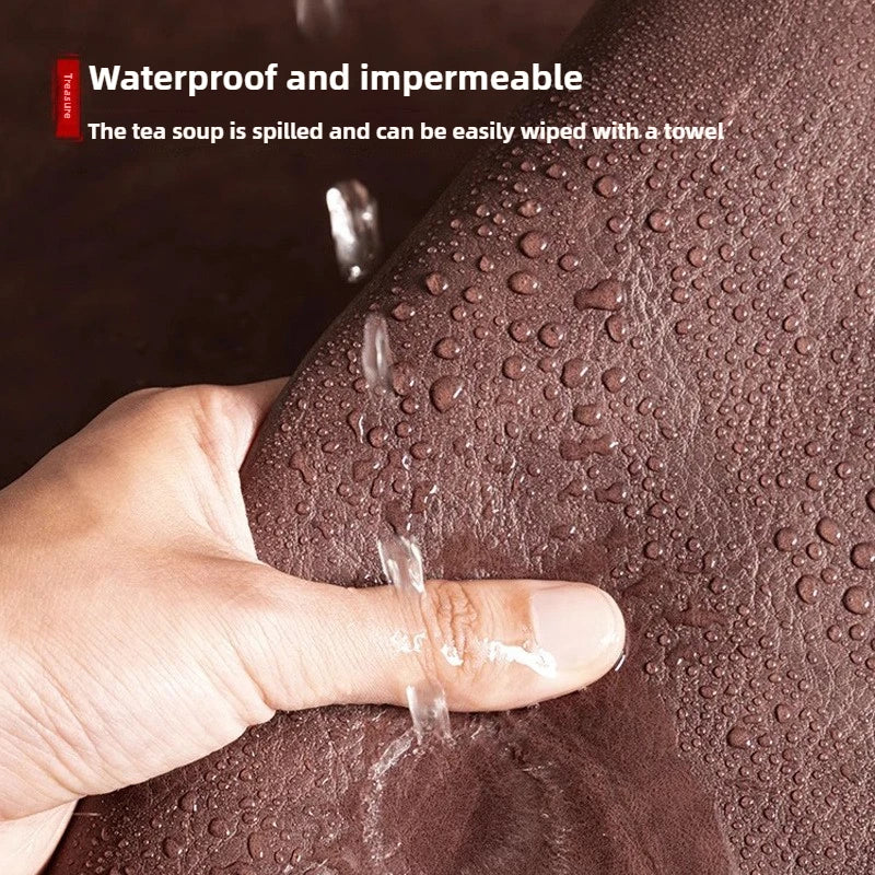 Retro Large Waterproof Mouse Pad – Non-Slip PU Suede Desk Mat