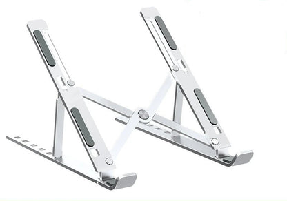 Adjustable Aluminum Laptop Stand – Foldable, Portable, Non-Slip Holder