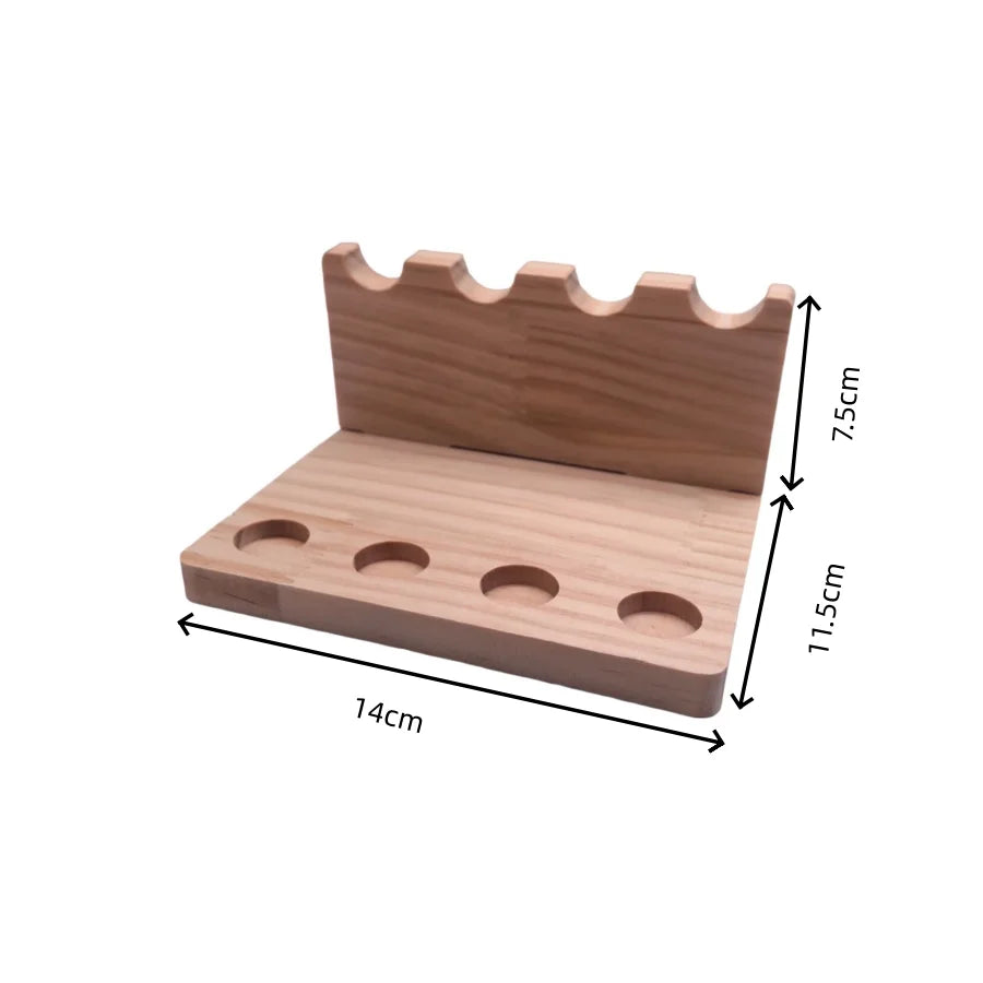 1PC Walnut Wood Multifunction Desk Organizer - Pen Holder, Phone Stand & Storage Solution for Office and School Movadek