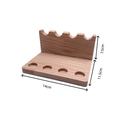 1PC Walnut Wood Multifunction Desk Organizer - Pen Holder, Phone Stand & Storage Solution for Office and School Movadek