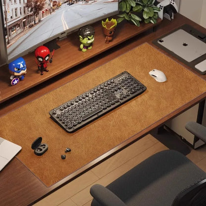 Retro Mousepad Mouse Pad Large Waterproof Non-slip PU Suede Desk Mat Computer Keyboard Desk Pad Mouse Mats Gaming Accessories Movadek