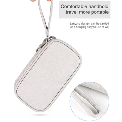 Waterproof Cable Organizer – Portable Travel Case for Chargers & USB Cables