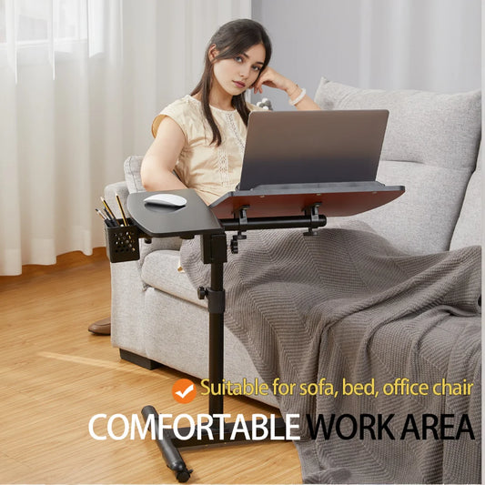 Adjustable Rolling Overbed Table