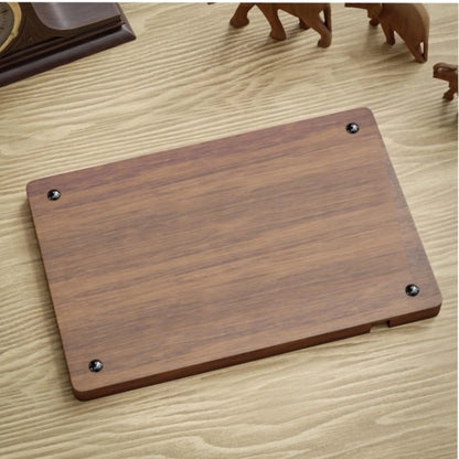 Plateau organiseur de bureau en bois — Rangement multifonction compartimenté