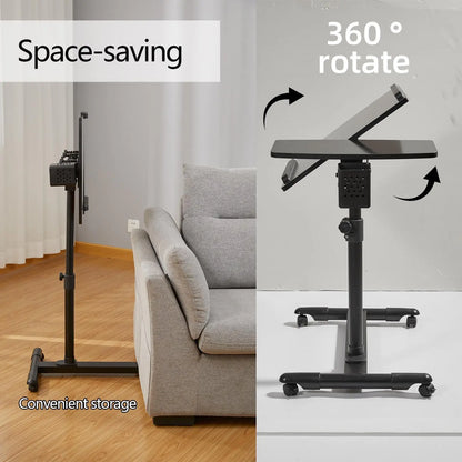 Adjustable Rolling Overbed Table