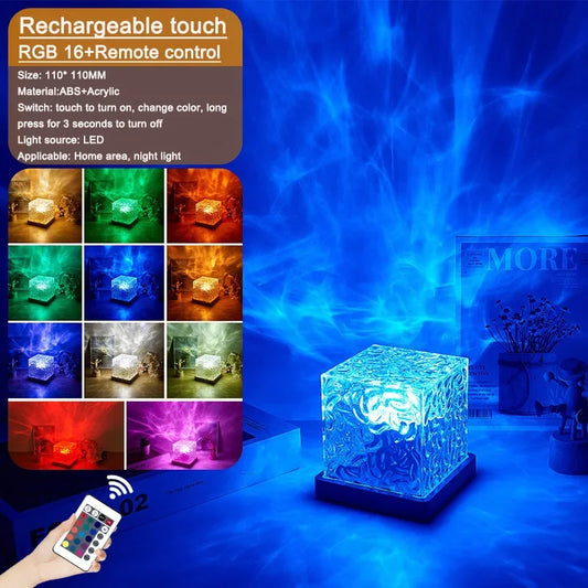 LED RGB Rotating Water Lamp