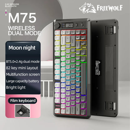 FREEWOLF M75 Wireless Keyboard