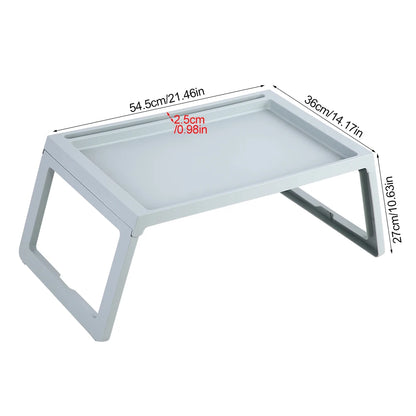Foldable Bed Table – Portable Laptop Desk & Breakfast Tray