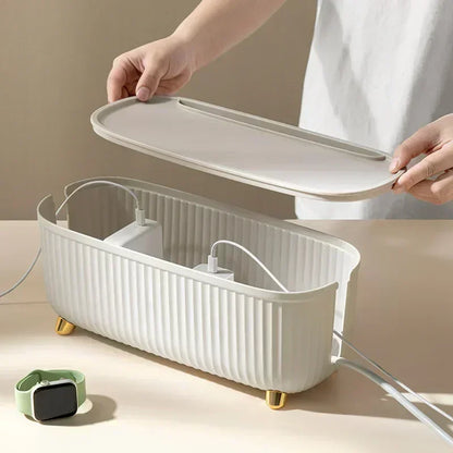 Cable Organizer Box – Tidy Storage for Wires, Plugs & Routers