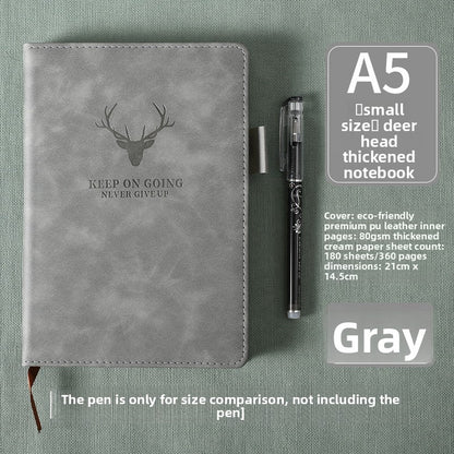 Thick leather-bound notepad Movadek