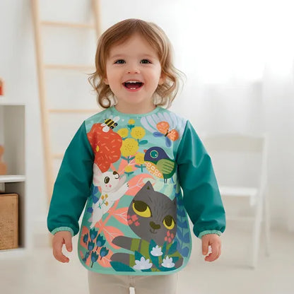 Mon Tablier d'Artiste Enfant Chat — Activités Manuelles & Peinture (1-3 ans)
