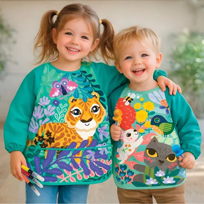 Mon Tablier d'Artiste Enfant Chat — Activités Manuelles & Peinture (1-3 ans)
